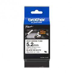 Brother HSe-211E - Black on white - Roll (0.52 cm x 1.5 m) 1 cassette(s) hanging box - heat shrink tube tape - for P-Touch PT-D800W, PT-E300, PT-E300VP, PT-E550WVP, PT-P700, PT-P750W, PT-P900W, PT-P950NW